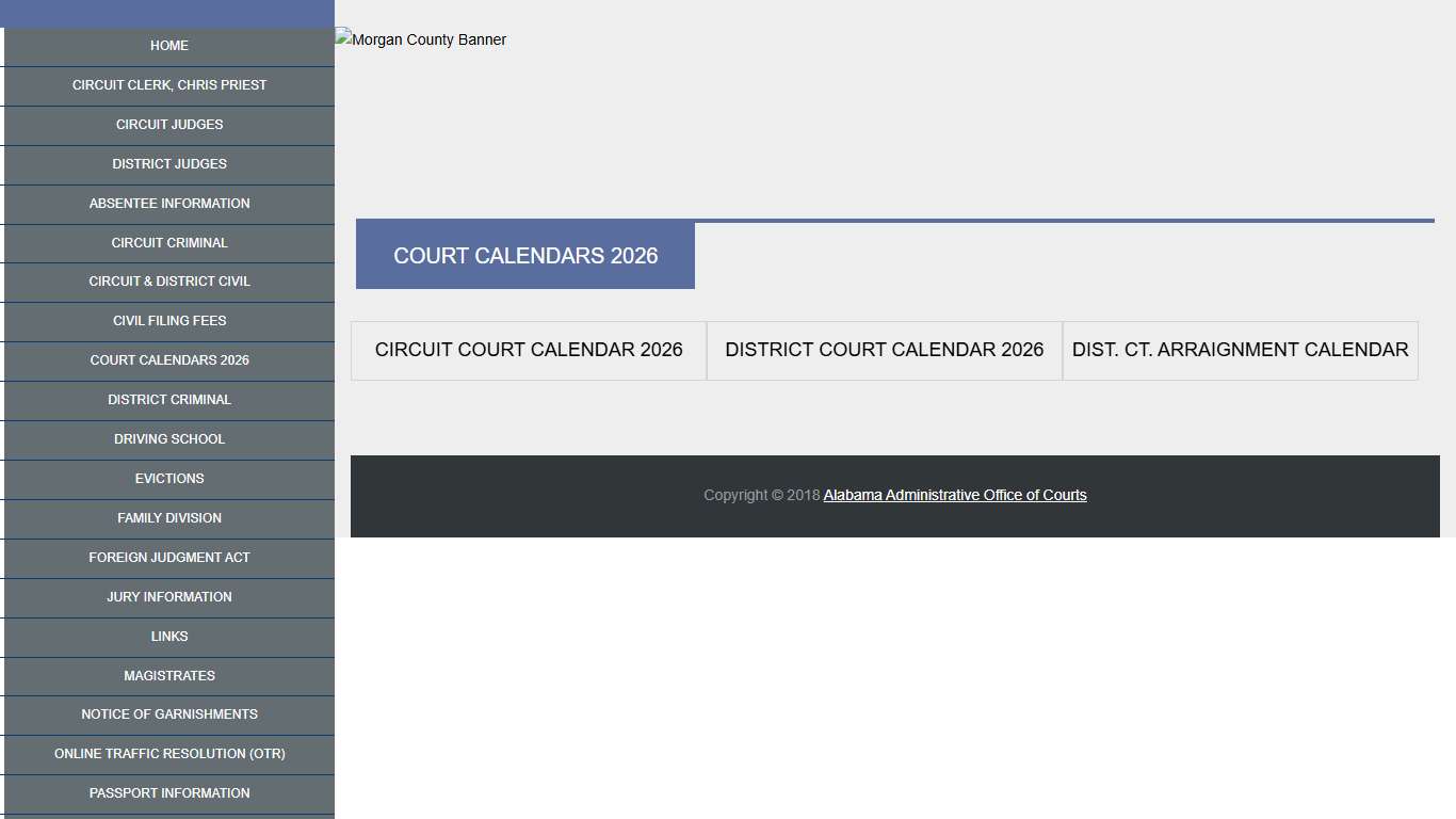 Morgan County - Eighth Circuit Court of Alabama